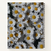 White Daisy Spiral Notebook Notizblock (Rückseite)