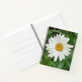 White Daisy Spiral Notebook Notizblock (Innenseite)