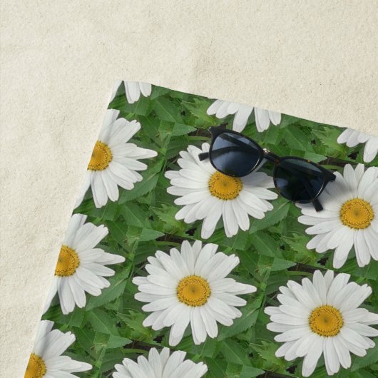 White Daisy Strandtuch (Beispiel)