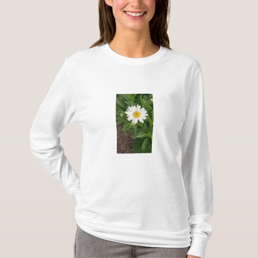 White Daisy SweatShirt T-Shirt (Vorderseite)