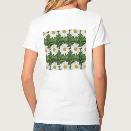 White Daisy T-Shirt (Rückseite)