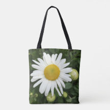 White Daisy Tasche