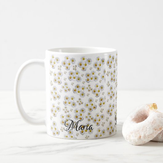 White Daisy Tasse (Mit Donut)