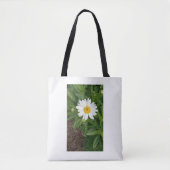 White Daisy Tote Bag Tasche (Vorderseite)