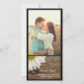 White Daisy und Barn Wood Country Danke (Vorderseite)