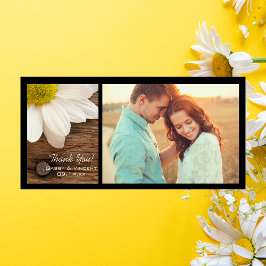 White Daisy und Barn Wood Country Danke