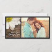 White Daisy und Barn Wood Country Danke (Vorderseite)