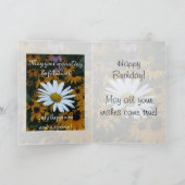 White Daisy und Blackeyed Susans Karte (Innenseite)