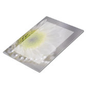 White Daisy und Pearls Wedding Notizblock (angewinkelt)