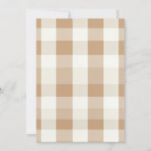 White Daisy Watercolor Goose Baby Dusche Einladung (Rückseite)