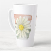 White Daisy Watercolor Milchtasse (Linke Ecke)