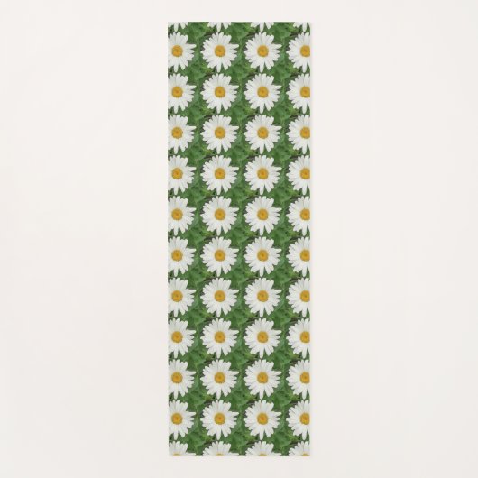 White Daisy Yogamatte (Vorderseite)