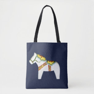 White Dala Horse Tasche