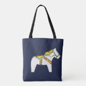 White Dala Horse Tasche (Rückseite)