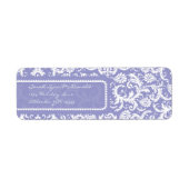 White Damask auf Lilac-Rücksendeadresse (Vorne)