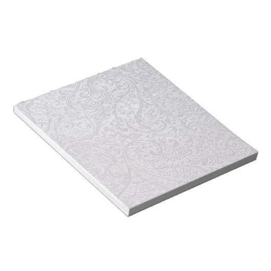 White Damask Notizblock (angewinkelt)
