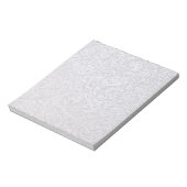 White Damask Notizblock (Rotiert)