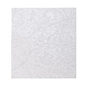 White Damask Notizblock (Vorderseite)
