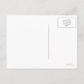 White Damask Save the Date Postkarte (Rückseite)