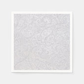 White Damask Serviette (Vorderseite)