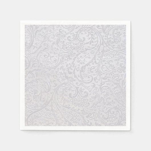 White Damask Serviette (Vorderseite)