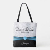 White Damask und Blue Team Bridge Tasche (Rückseite)