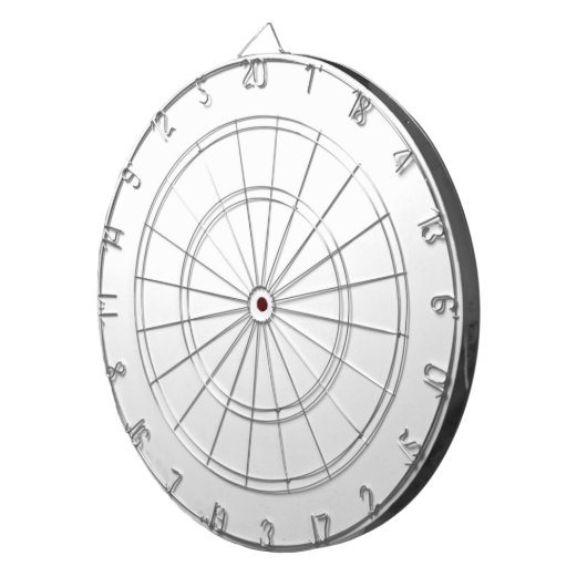 White Dart Board Dartscheibe (Vorderseite rechts)