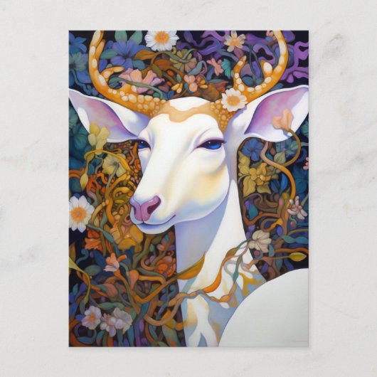 White Dee Beautfiul Fantasy Art Postkarte (Vorderseite)