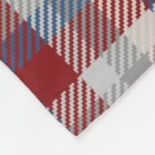 White Deer Antlers Mit Monogramm Winter Berry Kari Fleecedecke (Ecke)