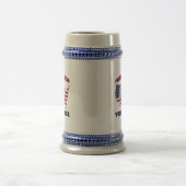 White Deer Texas Polnischer Amerikaner Bierglas (Mittel)