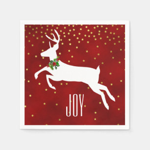 White Deh Weihnachtsbuch Napkins Serviette