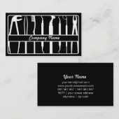 White Dentils Visitenkarte (Vorne/Hinten)