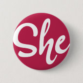 White Design Button (Vorderseite)