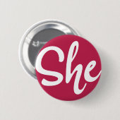 White Design Button (Vorne & Hinten)