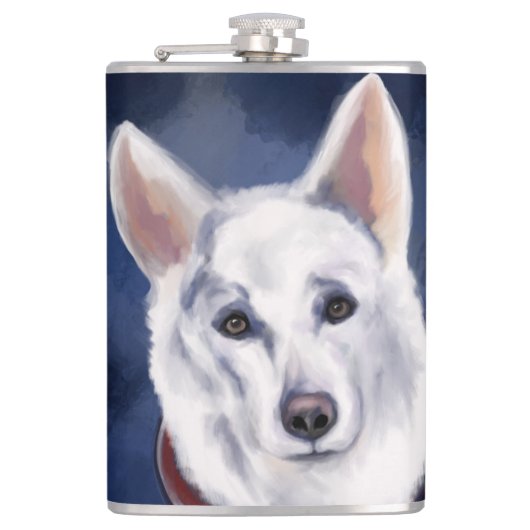 WHITE DEUTSCHE SHEPHERD FLACHMANN (Vorderseite)