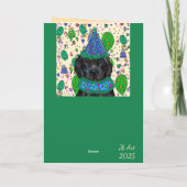 WHITE DEUTSCHE SHEPHERD KARTE (Rückseite)