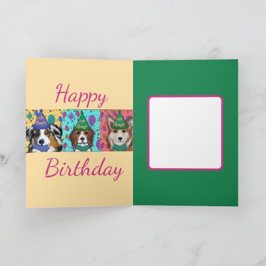 WHITE DEUTSCHE SHEPHERD KARTE (Innenseite)