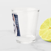 WHITE DEUTSCHE SHEPHERD SCHNAPSGLAS (Rechts)
