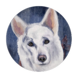 WHITE DEUTSCHE SHEPHERD SCHNEIDEBRETT