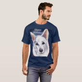 WHITE DEUTSCHE SHEPHERD T-Shirt (Vorne ganz)
