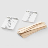 White Diamond Heart Wedding Program Fächer (Non-assembled)