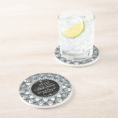 White Diamonds 10. Hochzeitstag Getränkeuntersetzer (Seite)