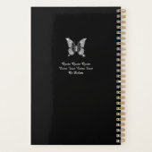 White Diamonds Butterfly, White Script Name, Black Planer (Rückseite)