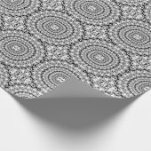 White Diamonds Circles Glitzer Geometrisches Muste Geschenkpapier (Ecke)