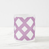 White Diamonds on Lavender Mattglastasse (Mittel)