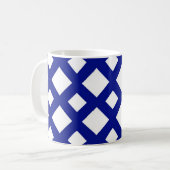 White Diamonds on Navy Kaffeetasse (Vorderseite Links)