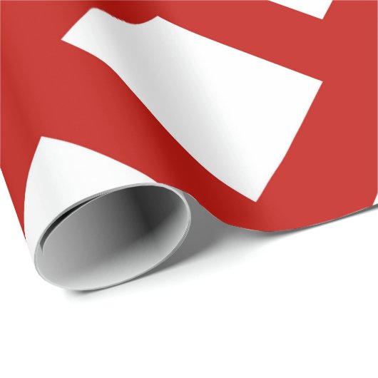 White Diamonds on Red Geschenkpackung Geschenkpapier (Rolleneckpunkt)