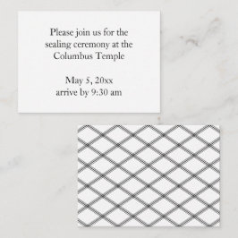 White Diamonds Temple Sealing Einladung