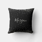 White Diamonds, White Script Name, Black Vs 2 Kissen (Rückseite)