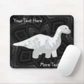 White Dino Mousepad (Mit Mouse)